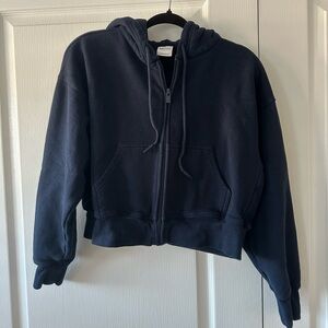 Aritzia SweatFleece Boyfriend Fit Full-Zip Hoodie